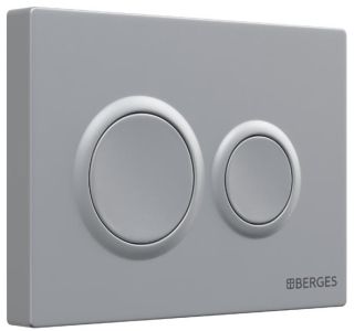 Кнопка смыва Berges Novum 040062 хром матовый